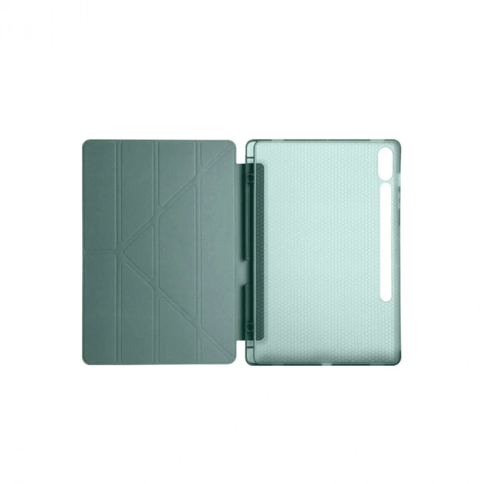 Samsung Galaxy X610 Tab S9 Fe Plus 12.4 Kılıf Kalemlikli Mars Tablet Kılıfı - Koyu Yeşil