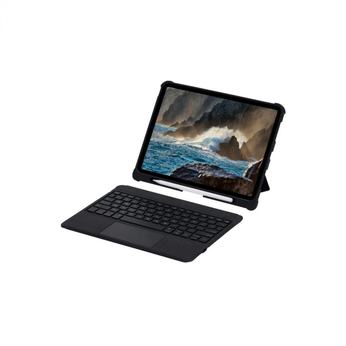 T5207d İpad Pro 11 (2022) Kılıf İnter Ledli Klavyeli Tablet Kılıfı - Siyah