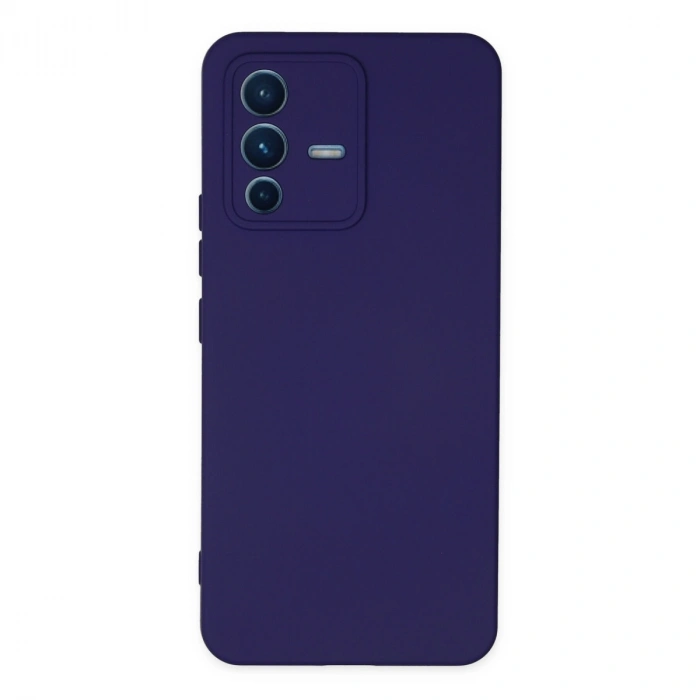 Vivo V23 5g Kılıf Nano İçi Kadife Silikon - Mor