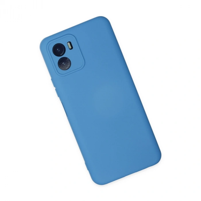 Vivo Y15s Kılıf Nano İçi Kadife Silikon - Mavi