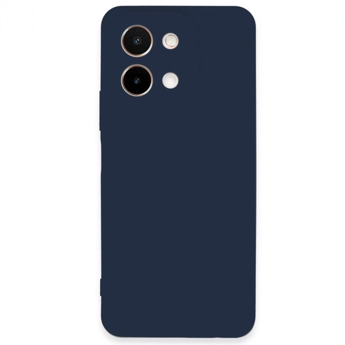 Vivo Y28 Kılıf First Silikon - Lacivert