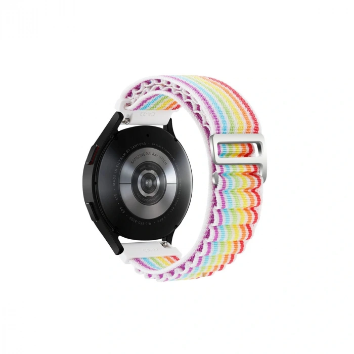 Watch 22mm Kr410 Kumaş Kordon - Gökkuşağı