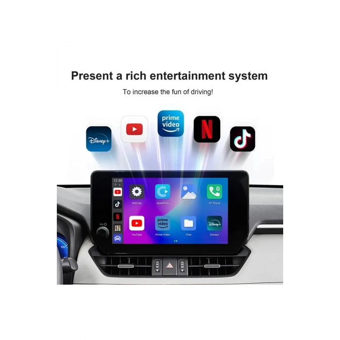 Wireless Carplay Android Araba 4 Çekirdekli Akıcı Fullhd 1080p Wifi 2.4/5g 2gb/32gb