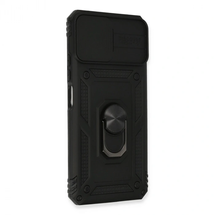 Xiaomi Mi 11 Lite Kılıf Pars Lens Yüzüklü Silikon - Siyah