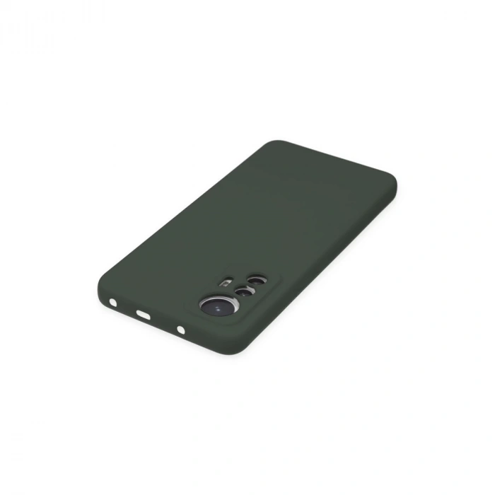 Xiaomi Mi 12 Lite Kılıf Nano İçi Kadife Silikon - Koyu Yeşil