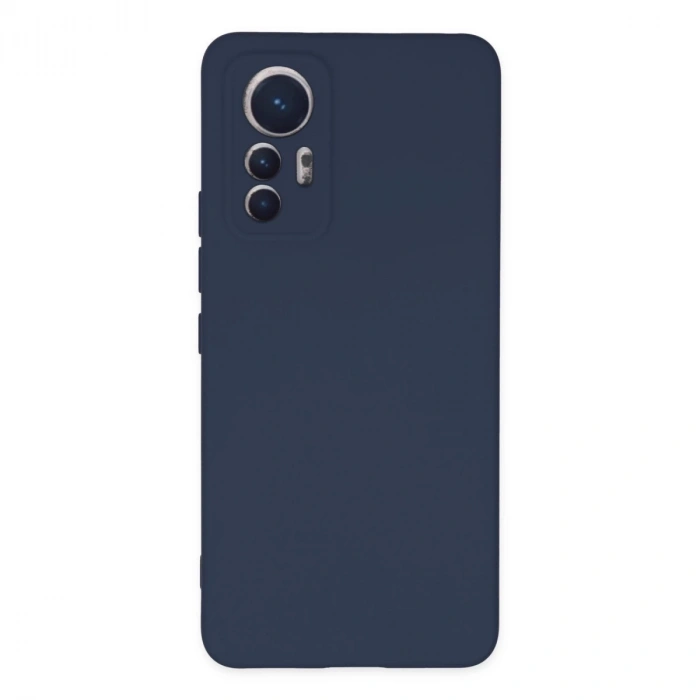 Xiaomi Mi 12 Lite Kılıf Nano İçi Kadife Silikon - Lacivert