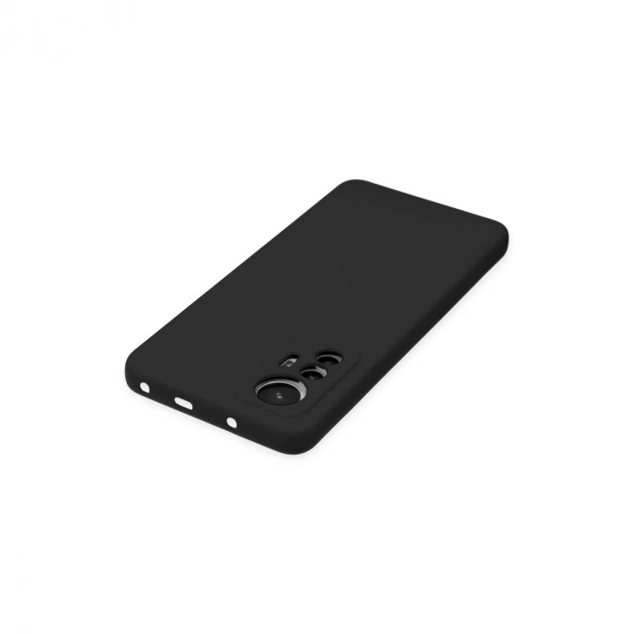 Xiaomi Mi 12 Lite Kılıf Nano İçi Kadife Silikon - Siyah