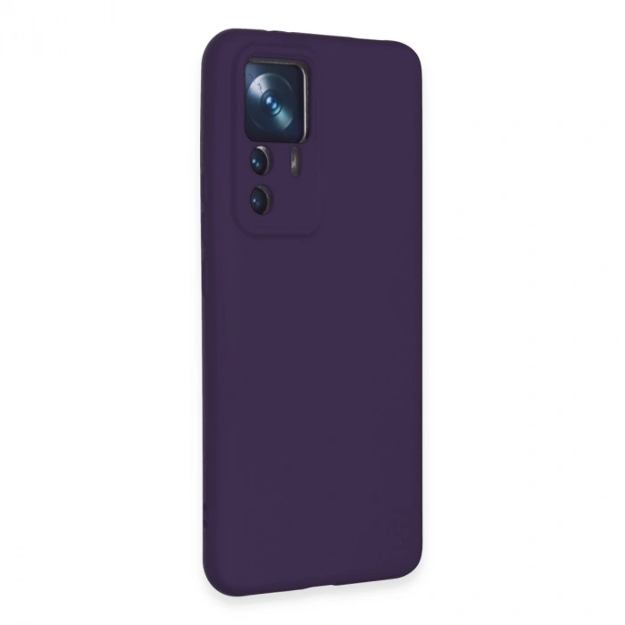 Xiaomi Mi 12t Pro Kılıf Nano İçi Kadife Silikon - Mor
