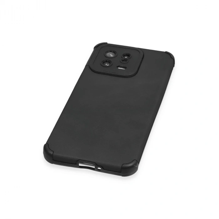 Xiaomi Mi 13 Kılıf Loop Deri Silikon - Siyah