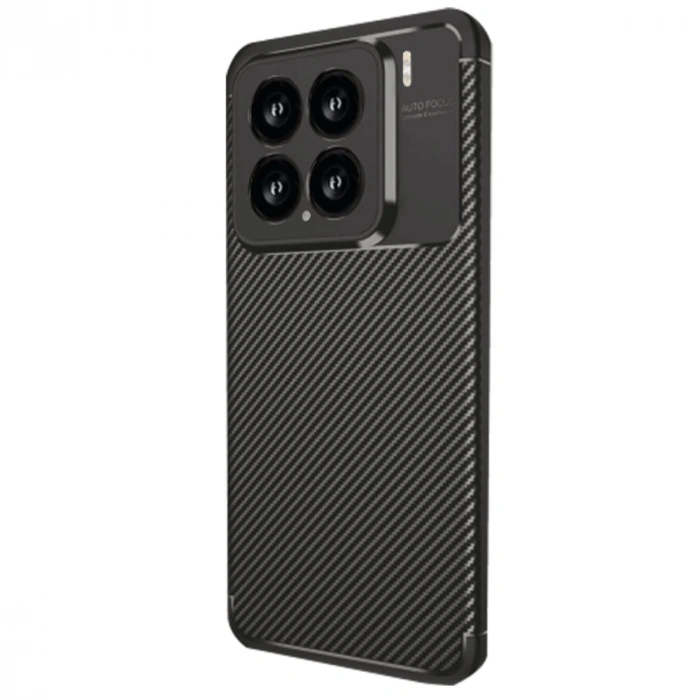 Xiaomi Mi 15 Kılıf Auto Focus Karbon Kapak - Siyah