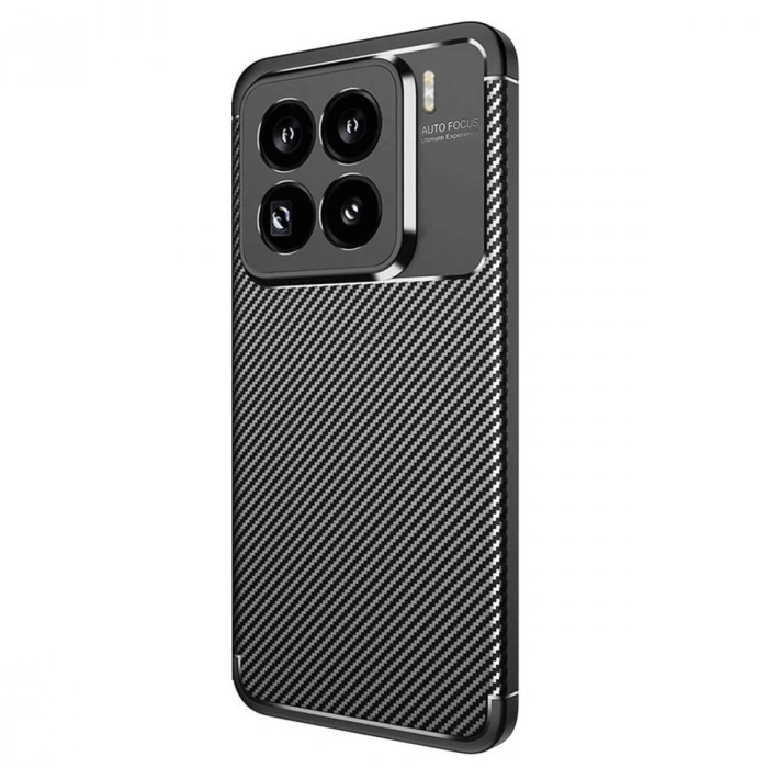 Xiaomi Mi 15 Pro Kılıf Auto Focus Karbon Kapak - Siyah