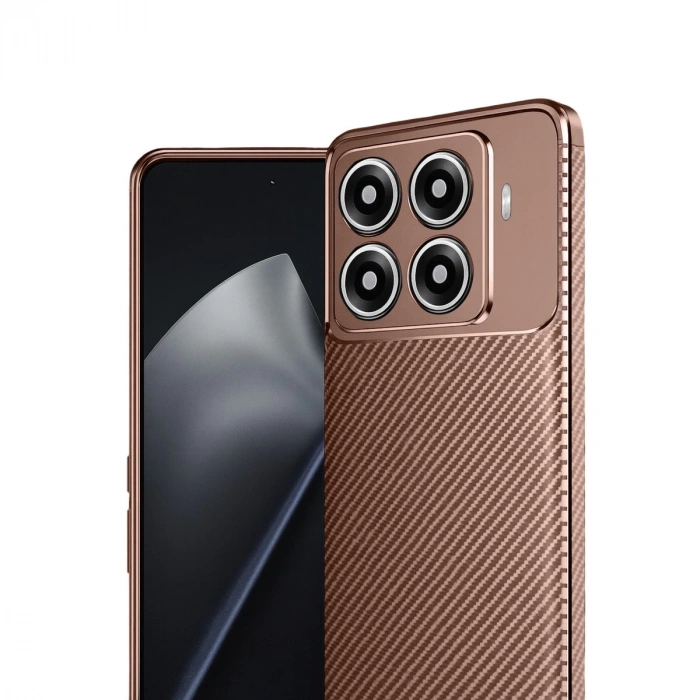 Xiaomi Mi 15t Pro Auto Focus Karbon Kapak - Kahverengi