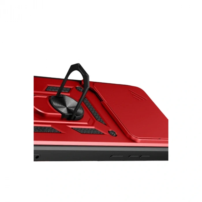 Xiaomi Mi 15t Pro Pars Lens Yüzüklü Silikon - Kırmızı