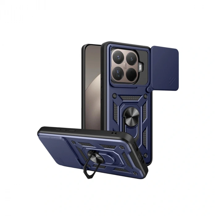 Xiaomi Mi 15t Pro Pars Lens Yüzüklü Silikon - Lacivert