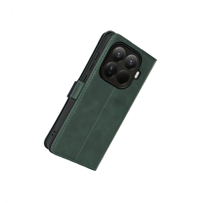 Xiaomi Mi 15t Pro Trend S Plus Kapaklı Kılıf - Yeşil