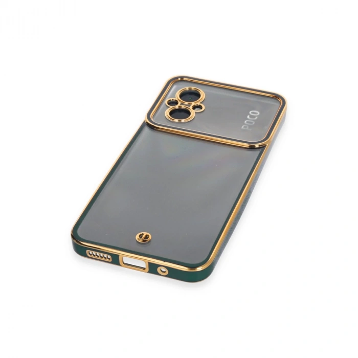 Xiaomi Poco M5 Kılıf Liva Lens Silikon - Yeşil