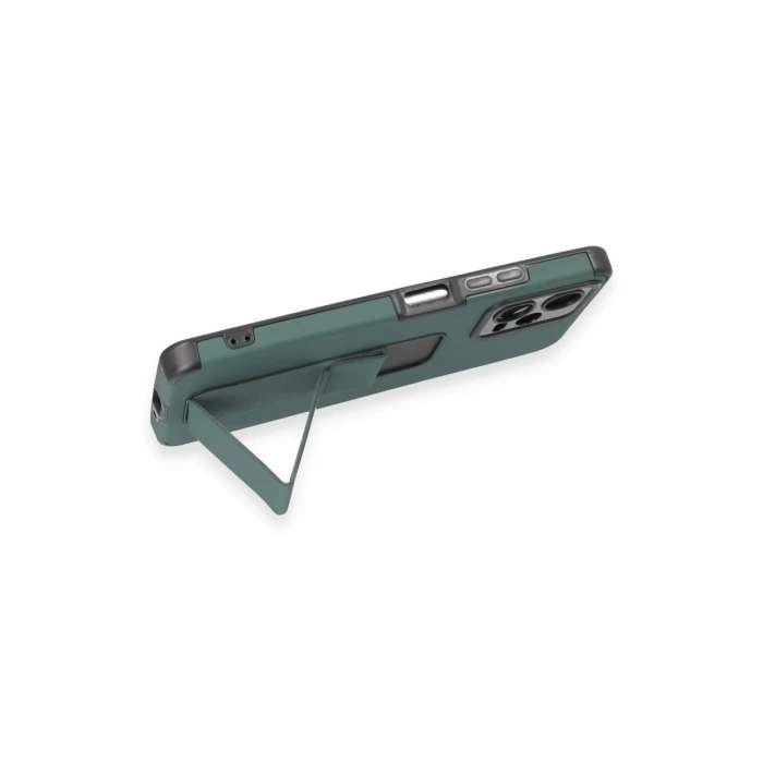 Xiaomi Poco X5 5g Kılıf Mega Standlı Silikon - Yeşil