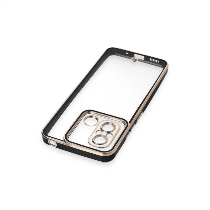 Xiaomi Redmi 12c Kılıf Liva Lens Silikon - Siyah