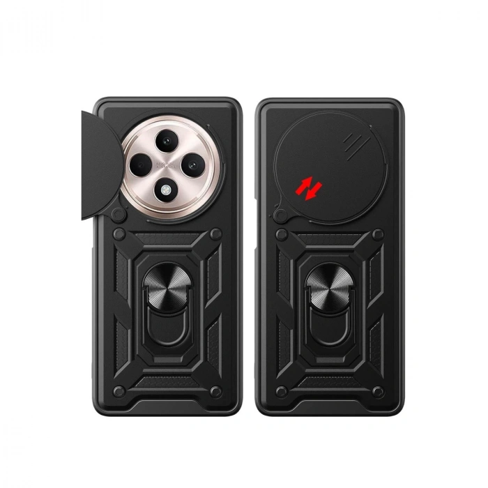 Xiaomi Redmi 14c Kılıf Pars Lens Yüzüklü Silikon - Lacivert