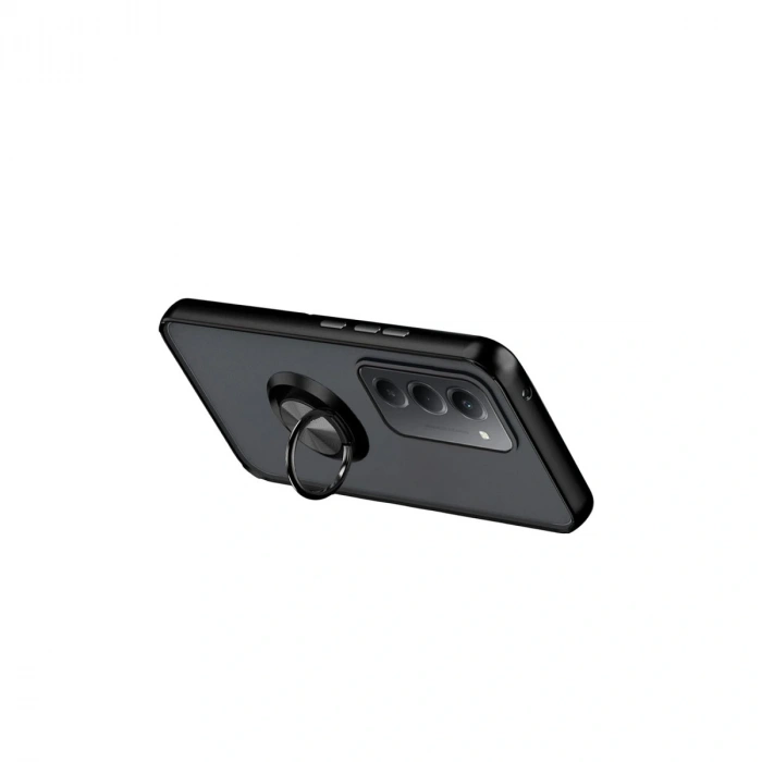 Xiaomi Redmi 15 4g Montreal Yüzüklü Silikon Kapak - Siyah