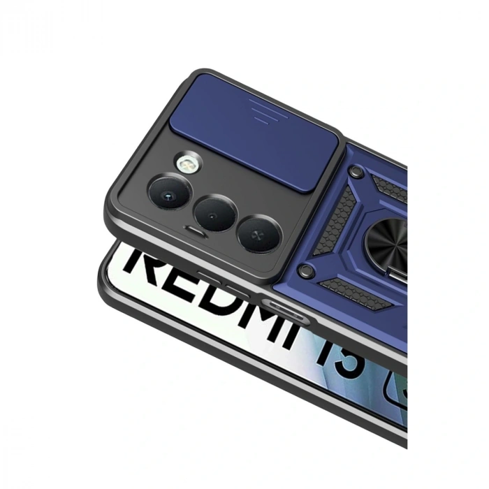 Xiaomi Redmi 15 4g Pars Lens Yüzüklü Silikon - Lacivert