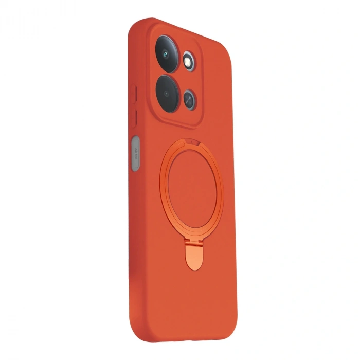 Xiaomi Redmi 15c 4g Regal Magsafe Standlı Kapak - Turuncu