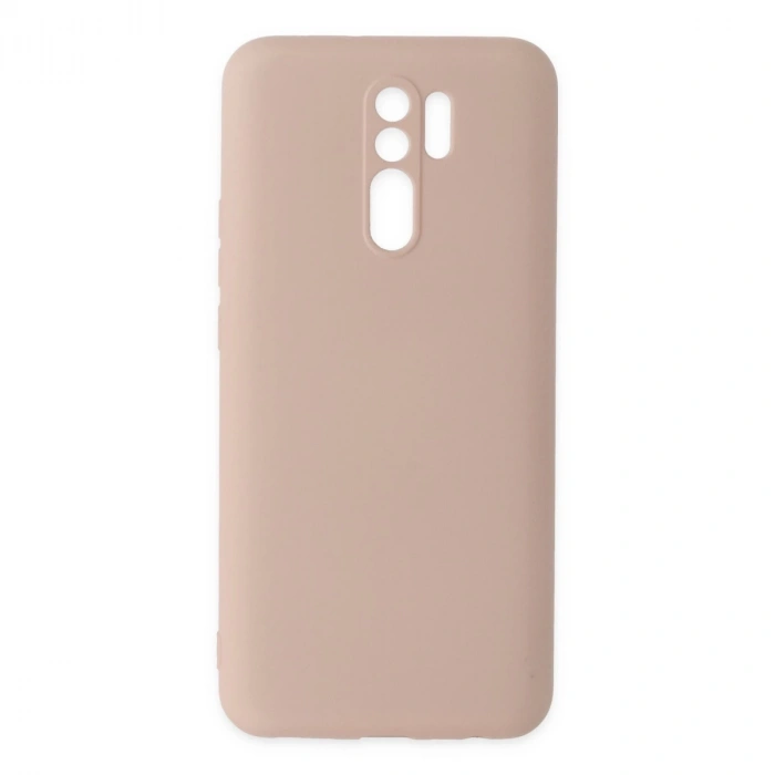 Xiaomi Redmi 9 Kılıf Nano İçi Kadife Silikon - Pudra