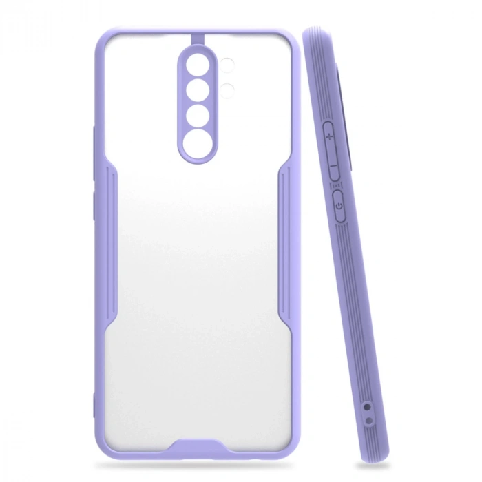 Xiaomi Redmi 9 Kılıf Platin Silikon - Lila
