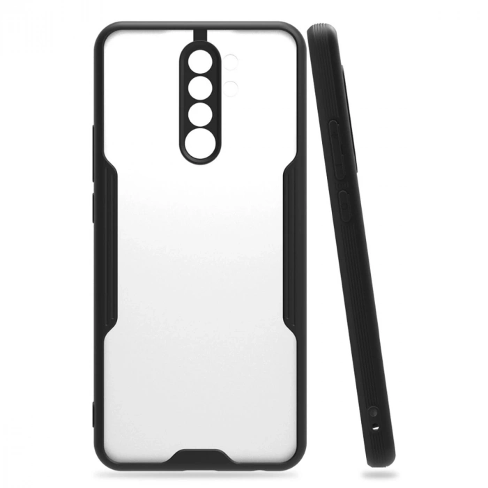 Xiaomi Redmi 9 Kılıf Platin Silikon - Siyah