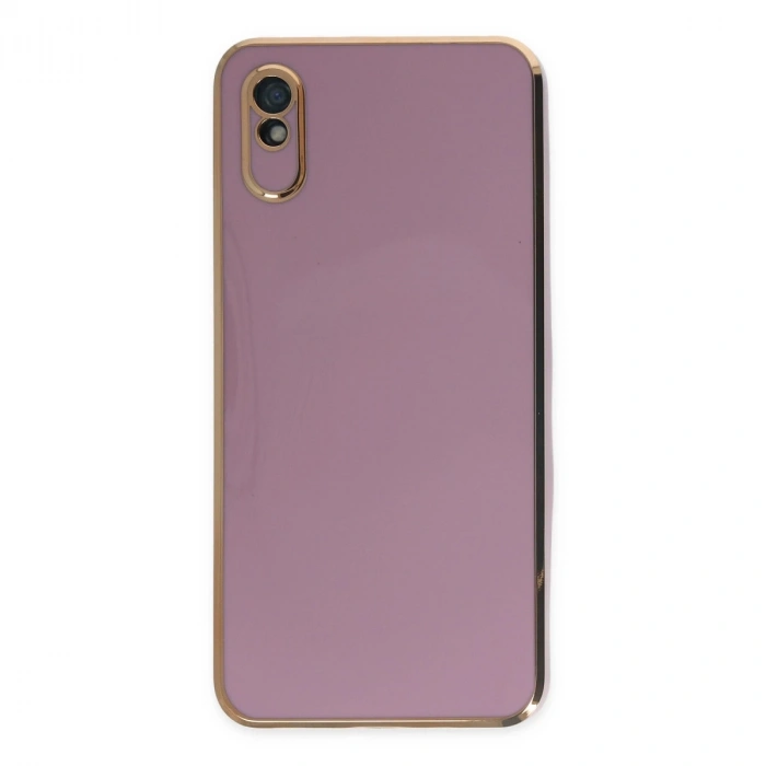 Xiaomi Redmi 9a Kılıf Volet Silikon - Mor