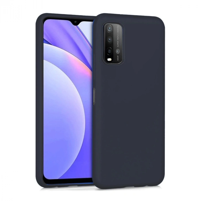 Xiaomi Redmi 9t Kılıf Nano İçi Kadife Silikon - Siyah