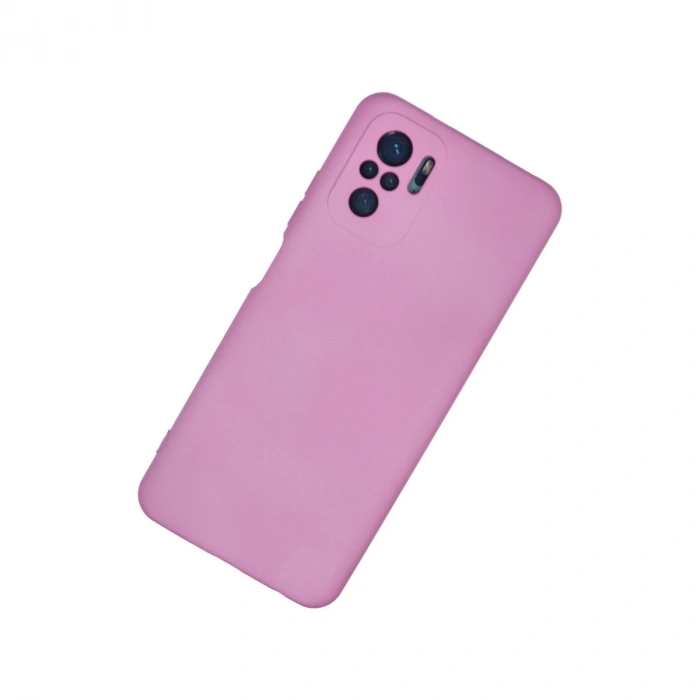 Xiaomi Redmi Note 10 Kılıf Nano İçi Kadife Silikon - Pembe