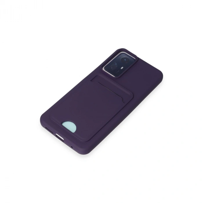 Xiaomi Redmi Note 11s Kılıf Kelvin Kartvizitli Silikon - Derin Mor