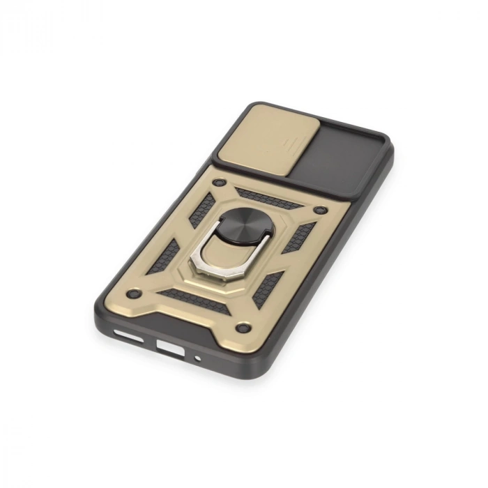 Xiaomi Redmi Note 12 4g Kılıf Pars Lens Yüzüklü Silikon - Gold