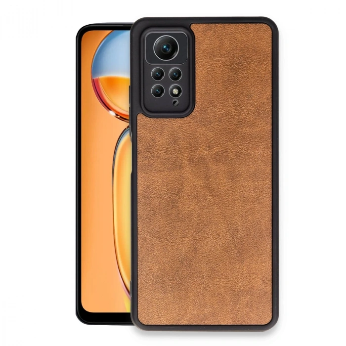 Xiaomi Redmi Note 12 Pro 4g Kılıf Aras Deri Kapak - Taba