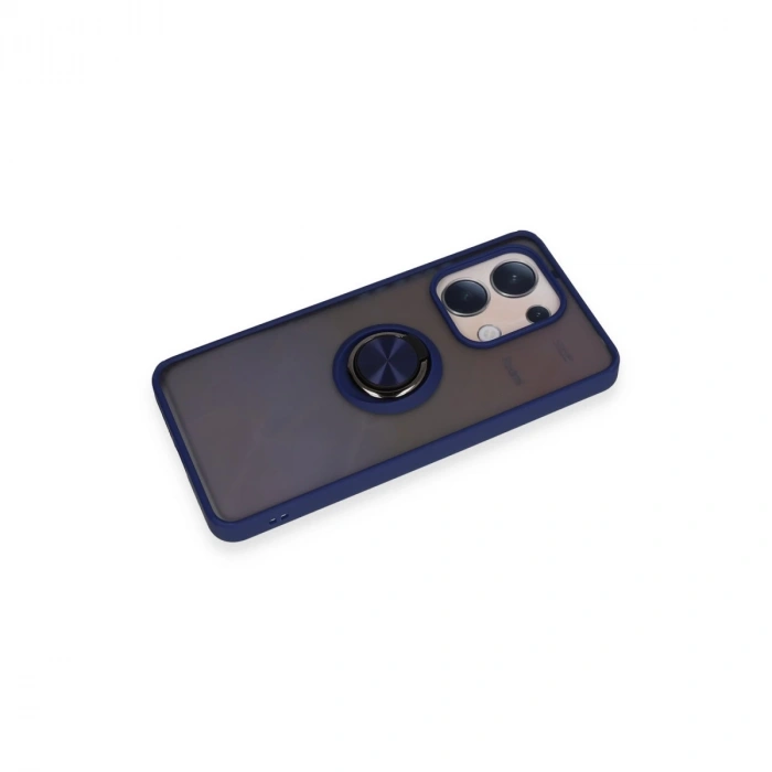 Xiaomi Redmi Note 13 4g Kılıf Montreal Yüzüklü Silikon Kapak - Lacivert