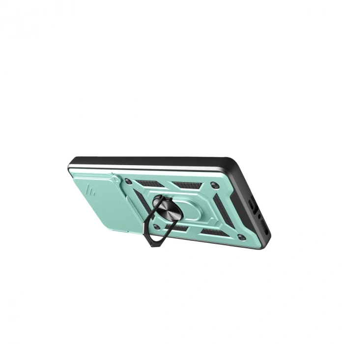 Xiaomi Redmi Note 14 4g Pars Lens Yüzüklü Silikon - Yeşil