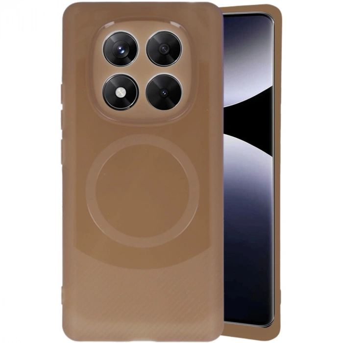Xiaomi Redmi Note 14 Pro 4g Kılıf Maya Karbon Kapak - Kahverengi
