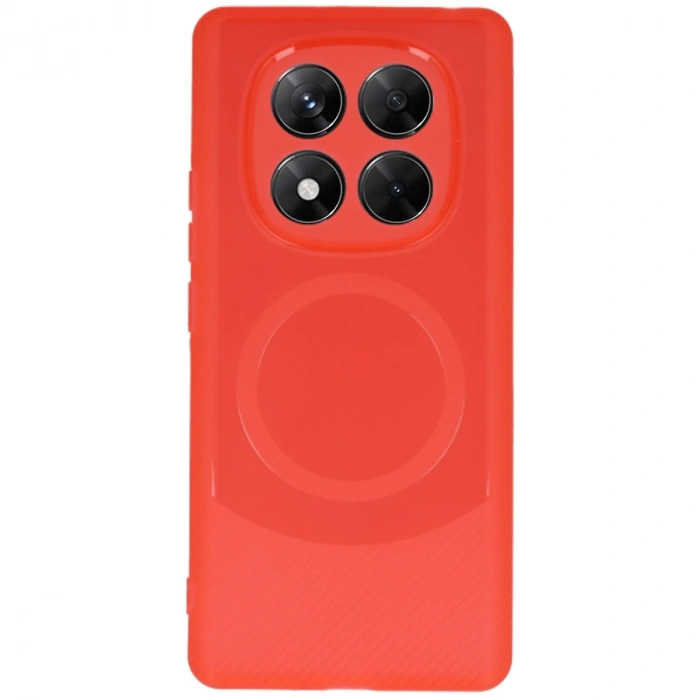 Xiaomi Redmi Note 14 Pro 4g Kılıf Maya Karbon Kapak - Kırmızı