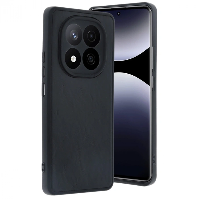 Xiaomi Redmi Note 14 Pro 5g Kılıf Aras Deri Kapak - Siyah