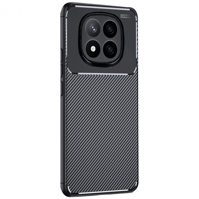 Xiaomi Redmi Note 14 Pro Plus Kılıf Auto Focus Karbon Kapak - Siyah