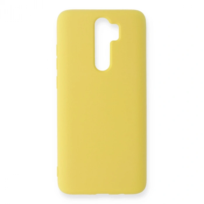 Xiaomi Redmi Note 8 Pro Kılıf Nano İçi Kadife Silikon - Sarı