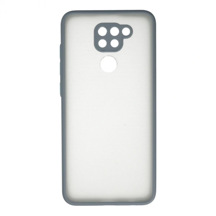 Xiaomi Redmi Note 9 Kılıf Montreal Silikon Kapak - Gri