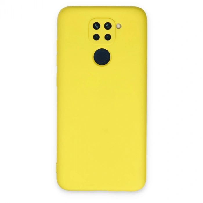 Xiaomi Redmi Note 9 Kılıf Nano İçi Kadife Silikon - Sarı