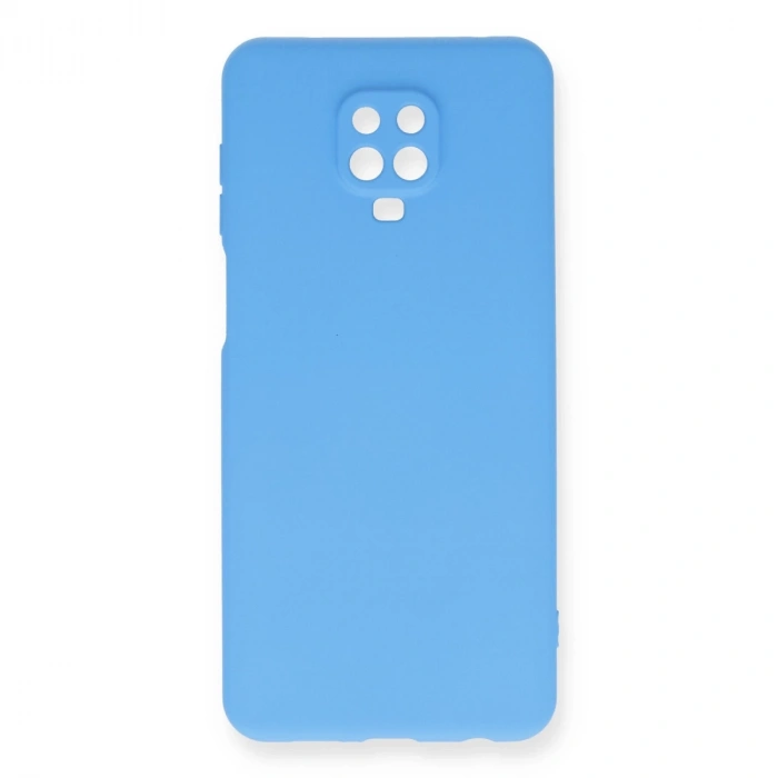 Xiaomi Redmi Note 9 Pro Kılıf Nano İçi Kadife Silikon - Mavi