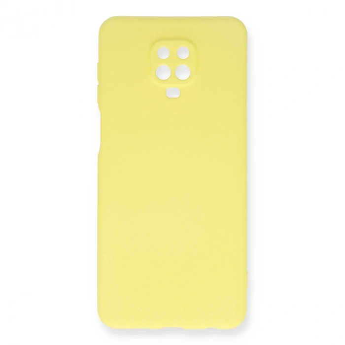 Xiaomi Redmi Note 9 Pro Kılıf Nano İçi Kadife Silikon - Sarı