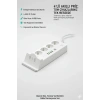 Akım Korumalı Priz Ve Masaüstü Şarj İstasyonu Kablosuz 4 Priz ,4 Usb, 2 Type-c Girişli 2 Metre