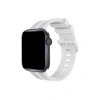 Apple Watch 38mm Kr408 Çizgili Silikon Kordon - Beyaz
