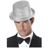 Gümüş Renk Uzun Plastik Simli Parti Şapkası