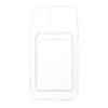 İphone 11 Kılıf Kart Şeffaf Silikon - Şeffaf